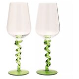 Widdop & Co. Raspberry Blossom - Čaša za vino set 2 - Raspberry Blossom, Wiggle Stems Cene