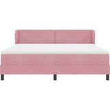  Postelja z vzmetmi in vzmetnico roza 180x200 cm Žamet, (22083191) | Shoptok.si