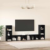  Set TV komoda Zidne 4 pcs Crni hrast 37 x 35 x 107 cm | Eponuda.ba