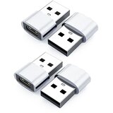 INF Komplet 4x USB na USB-C adapterjev – Type-C v USB-A, USB 2.0 polnjenje in podatki Silver, (5000277014) Cene