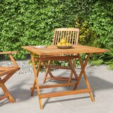vidaXL Zložljiva vrtna miza 90x90x75 cm trden akacijev les Cene