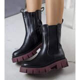 Gemre Black ankle boots with purple sole Kaydence | shoptok.hr