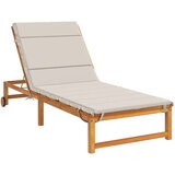  Jastučić za ležaljku GEMERT 100% poliester Bijela - Bijela 200 x 90 x 3 cm Melange | shoptok.hr