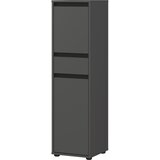 Germania Antracitno siva visoka/ozka kopalniška omarica 33x121 cm Lemont – | Shoptok.si