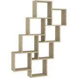  Kockaste zidne police boja hrasta 90x15x119cm konstruirano drvo | Eponuda.com