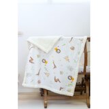Mijolnir Bela otroška odeja iz renforce bombaža 75x100 cm Jungle – u