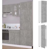 Ormarić za hladnjak siva boja betona 60 x 57 x 207 cm iverica | shoptok.hr