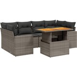  7-dijelni set vrtnih sofa sivi od poliratana | shoptok.hr