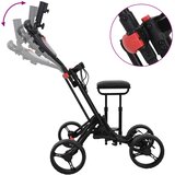 Golf Trolej s sjedištem Crna Aluminij Sklopivo | shoptok.hr
