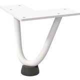 vidaXL Noge s ukosnicama za stolić za kavu 4 kom. bijele 10 cm, puni čelik | shoptok.hr