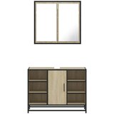  2-dijelni set kupaonskog namještaja boja hrasta sonome drveni | shoptok.hr