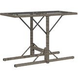  3-dijelni bistro set od poliratana s jastucima sivi | shoptok.hr