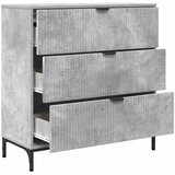  Kreveta Betonski sivi 79,5 x 33 x 82 cm Konstruirano drvo | shoptok.hr