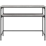  Konzolni stol siva boja hrasta 100x35,5x75 cm konstruirano drvo | shoptok.hr