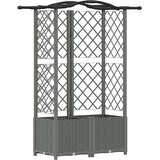  Povišeni krevet s mrežom i krovom Svjetlosiva 122 x 40 x 138 cm | shoptok.hr
