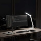 Nedis LTLRC10WT - LED prigušiva punjiva lampa sa displejem 7,5W/1200 mAh 3000/4000/5700K bela | Eponuda.com
