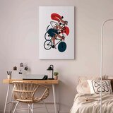  Slika - Cycling Race. Competitors on a Light Background - Illustration 60x90 Akustična | shoptok.hr