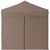  Zložljiv vrtni šotor s stranicami taupe 2x2 m, (20703365) | Shoptok.si