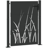  Vrtna vrata Crna 110 x 130 cm Čelik s praškastim premazom | Eponuda.com