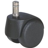 Proroll Kolo za stol, Ø 50 mm, DE 5 kosov, z natičnim sornikom s pritrdilnim obročem, črne barve, 10 x 22 mm, trda, za mehka tla | Shoptok.si