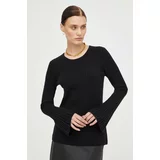 By Malene Birger Volnen pulover ženski, črna barva