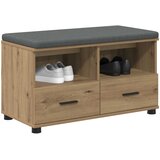  Klupa za hodnik s jastukom Zanatski Hrast 80 x 38 x 46 cm | shoptok.hr