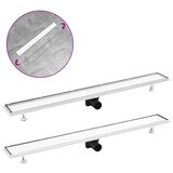 vidaXL odvod za tuš s poklopcem 2-u-1 103x14 cm od nehrđajućeg čelika cijene