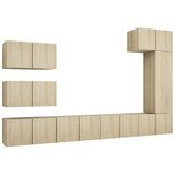  8-dijelni set TV ormarića boja hrasta sonome od iverice | shoptok.hr