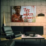  Slika s ožiljkom na platnu Krvavi Tony Montana s pištoljem u ruci 40x60 cm | shoptok.hr