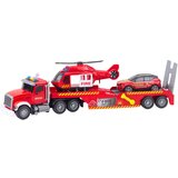 Lean Toys Gasilski tovornjak, vlečno vozilo, helikopter, avtomobilske luči, zvoki | Shoptok.si