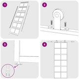  Klizna vrata zlatna 76x205 cm matirano staklo ESG i aluminij | shoptok.hr