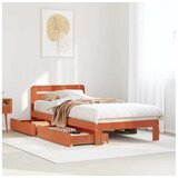vidaXL Okvir kreveta bez madraca voštano smeđi 75 x 190 cm od borovine | shoptok.hr