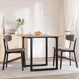 Blagovaonski stol O-oblika 80x80x75,5 cm od borovine i čelik | shoptok.hr