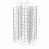  Gabionska sadilica čelična 50 x 50 x 100 cm | shoptok.hr