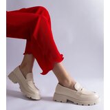 Gemre Violanda Women's Beige Eco Leather Loafers | ePonuda.com