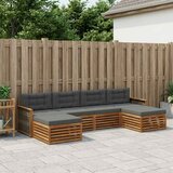  Set vanjskih sofa 6 kom. Čvrsto drvo akacije | shoptok.hr