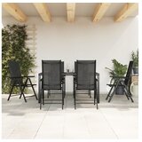 vidaXL 7-dijelni vrtni blagovaonski set crni aluminijski | shoptok.hr