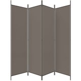 Sobna pregrada s 4 panela antracit 200 x 220 cm od tkanine | Eponuda.ba