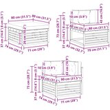  Set vanjskih sofa 8 kom. Prirodna i bež Čvrsto drvo akacije | shoptok.hr