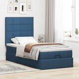 vidaXL Otomanski okvir kreveta s madraca plavi 100x200cm tkanine | shoptok.hr