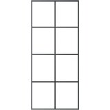 vidaXL Drsna vrata z opremo 90x205 cm ESG steklo in aluminij | Shoptok.si