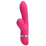  Vibrator Pretty Love Willow Rabbit, 20.4cm, Roze Cene