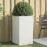 Maison Chic Cvetlično korito - Cvetlični Lonec belo 42x38x75 cm jeklo, (21789982) | Shoptok.si
