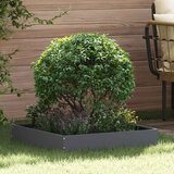 vidaXL Robovi trave 6 pcs Antracit 60 x 60 x 13 cm Jeklo | Shoptok.si