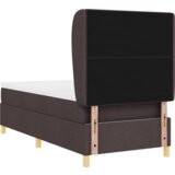 Box Spring Krevet s Madracem Tamno Smeđi 100x200 cm Tkanina | shoptok.hr