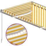  Tenda na ručno uvlačenje s roletom LED 3 x 2 5 m žuto-bijela | shoptok.hr