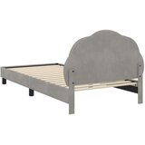  Krevet za djecu s uzglavljem Svjetlosiva 80 x 200 cm Baršun | shoptok.hr