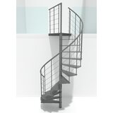 Minka metalne spiralne stepenice - milano siva 140 cm Cene
