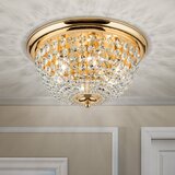 Orion DLU 1840/47 - Kristalni plafon 6xE27/40W/230V, prečnik 47 cm, zlatne boje | Eponuda.com
