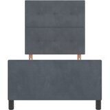  s opruga kutije Tamno siva 90 x 190 cm Baršun | shoptok.hr